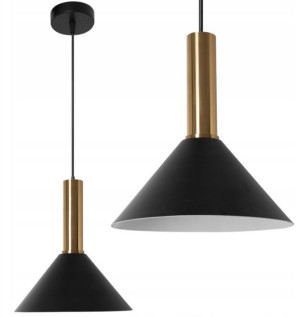 Lampa Sufitowa Wisząca Zwis Żyrandol Czarna Osti