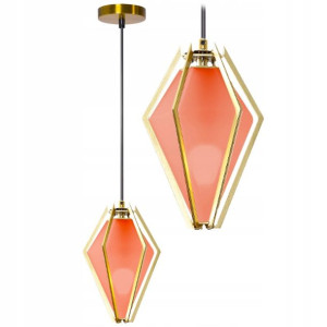 Lampa Wisząca Sufitowa Diament Szklana Kolory