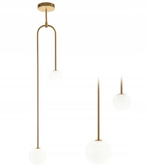 Lampa Sufitowa Wisząca Złota Kule Glamour Gold