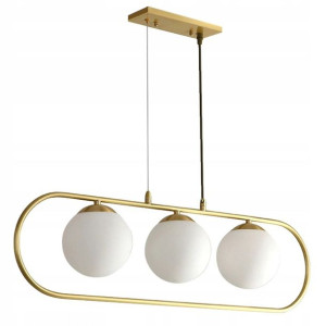 Lampa Sufitowa Nowoczesna Gold Szklana Kula Złota