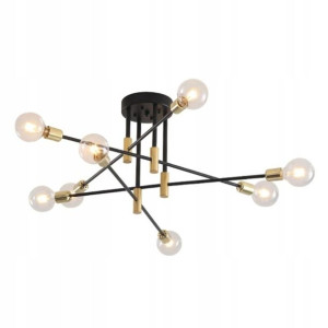 Lampa Sufitowa Wisząca Gold Black Nowoczesna Modna