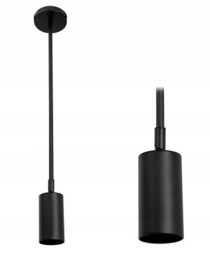 Lampa Sufitowa Wisząca Black Nowoczesna Gu10