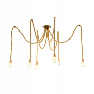 Lampa Sufitowa Wisząca Żyrandol Pająk 6 E27 Led