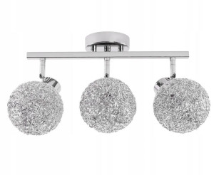 Lampa Sufitowa Wisząca Metal Glamour Chrome 3xe27