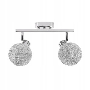 Lampa Sufitowa Wisząca Metal Glamour Chrome 2xe27