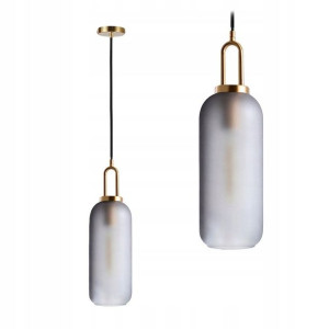 Lampa Sufitowa Wisząca Szklana Tuba Dymiona Loft
