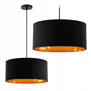 Lampa Wisząca Żyrandol Nowoczesny Black Gold 44cm