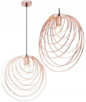 Lampa Wisząca Sufitowa Geometryczna Rose Gold Loft