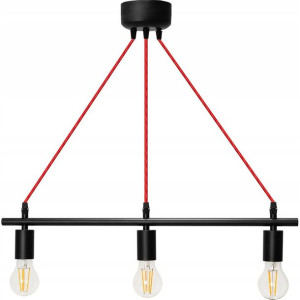 Lampa sufitowa Potrójna Nowoczesna Modern Czarna
