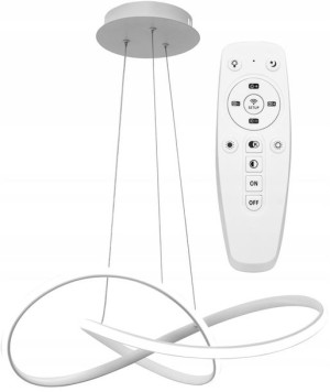 Lampa Sufitowa Wisząca Ring Nowoczesna Led + Pilot