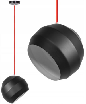 Lampa sufitowa wisząca Styl Czarna Metalowa
