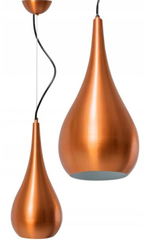 Lampa Sufitowa Wisząca Loft Metalowa Gold Złota