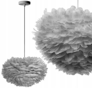 Lampa Sufitowa Wisząca Glamour Pióra Kolory Nordic