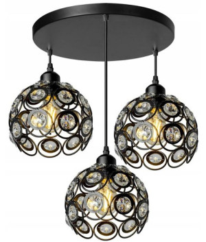 Lampa Wisząca Sufitowa Edison Plafon Kryształ