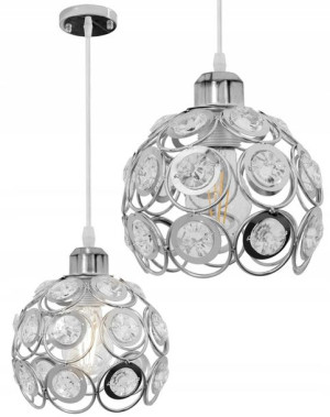 Kryształowa Lampa Wisząca Loft Złota Silver
