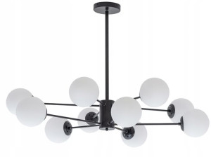 Lampa Sufitowa Wisząca 10 Ramion Metal Industrial