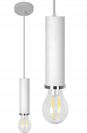 Lampa Sufitowa Wisząca Pojedyńcza Osti A Biała