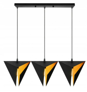 Lampa Wisząca Sufitowa Geometryczna Loft Trójkątna