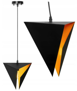 Lampa Wisząca Sufitowa Geometryczna Trójkątna Loft