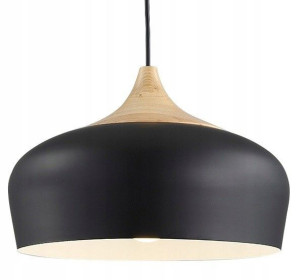 Lampa Wisząca Duża Bari Loft Nowoczesna Czarna