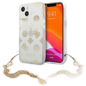 Guess Chain Peony | Etui do iPhone 13 Mini - GOLD