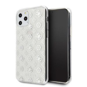 Guess Peony Glitter | Etui do iPhone 11 Pro - SILVER