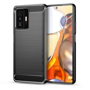 Tech-Protect TPUCarbon | Etui do Xiaomi 11T/11T Pro - BLACK