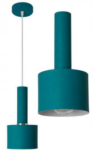 Lampa Wisząca Sufitowa Pojedyncza Osti B Niebieska