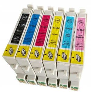 6x Tusz Do Epson T0481-0486 Stylus R200 R300 Rx500