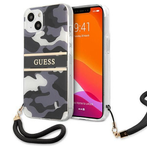 Etui Guess GUHCP13SKCABBK Apple iPhone 13 mini czarny/black hardcase Camo S