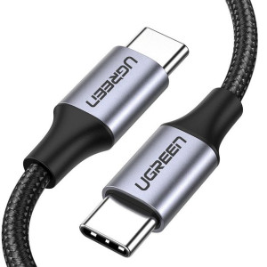 Kabel USB-C do USB-C UGREEN US261, 60W, 2m (czarny)