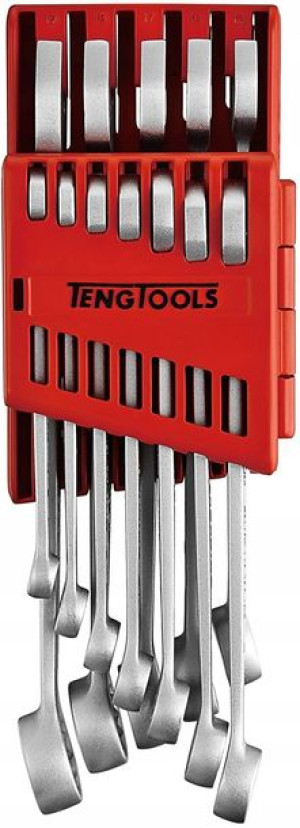 Zestaw kluczy płasko-oczkowych TengTools 8512A