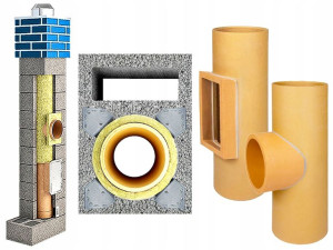 Komin Ceramiczny 6m 160 +1went System Kominowy