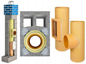 Komin Ceramiczny 8m 180 +2went System Kominowy