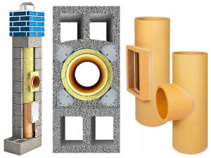 Komin ceramiczny system kominowy 4m fi 180 +4W