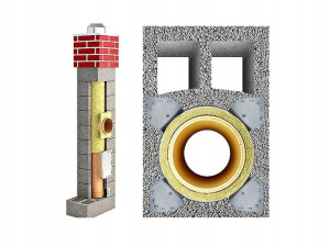 Komin ceramiczny system uniwersal 10m fi 180 +2W