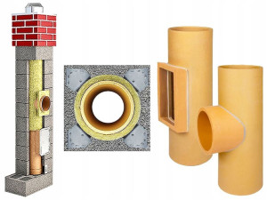 Komin ceramiczny system kominowy 9m fi 180
