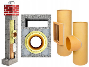 Komin ceramiczny system uniwersal 4m fi 180 +1W