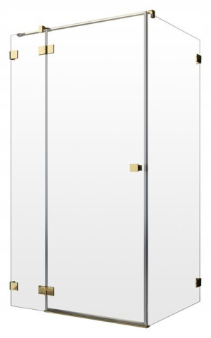 Kabina Essenza Pro KDJ GOLD 80x120x200 RADAWAY Lewa złota