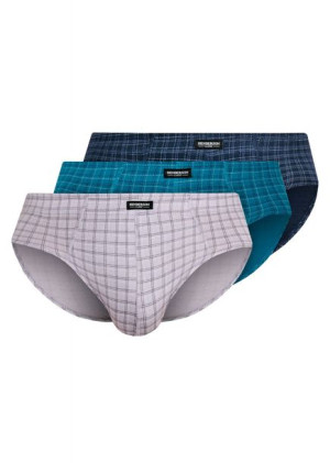 Slipy męskie Henderson 3 PACK beż/niebieski/granat