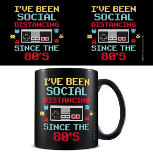 Kubek Social Distancing Since 80' Retro - Nintendo