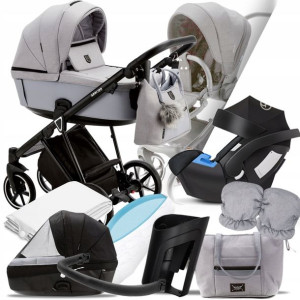 Wózek Adamex 3w1 Belissa Ps-66 I + Cybex Aton 5