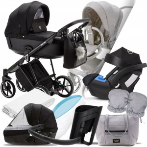 Wózek Adamex 3w1 Belissa Ps-37 I + Cybex Aton 5