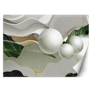 Fototapeta Abstrakcyjne fale, kule 3D 400x280
