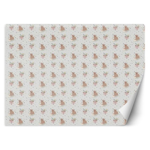 Fototapeta Dekoracyjna dla Dzieci Boho misie i liski 300x210