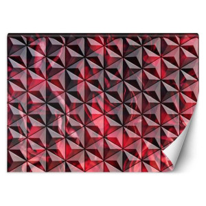 Fototapeta Czerwona geometria 100x70
