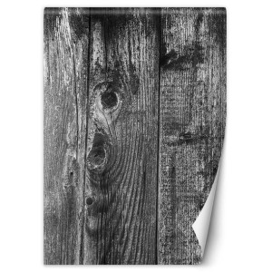 Fototapeta Czarno-białe deski 100x140