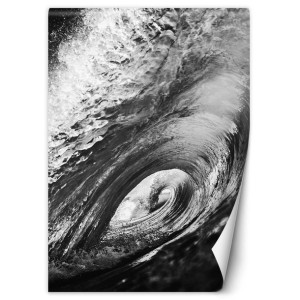 Fototapeta Czarno-biała fala 100x140