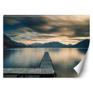 Fototapeta Drewniany pomost nad jeziorem 250x175