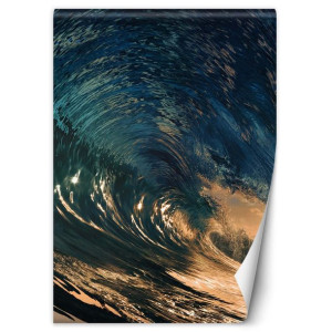 Fototapeta Fala o zachodzie słońca 100x140